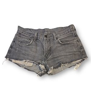 Levi’s Distressed Gray Shorts Size 31 (Feels like a 28)